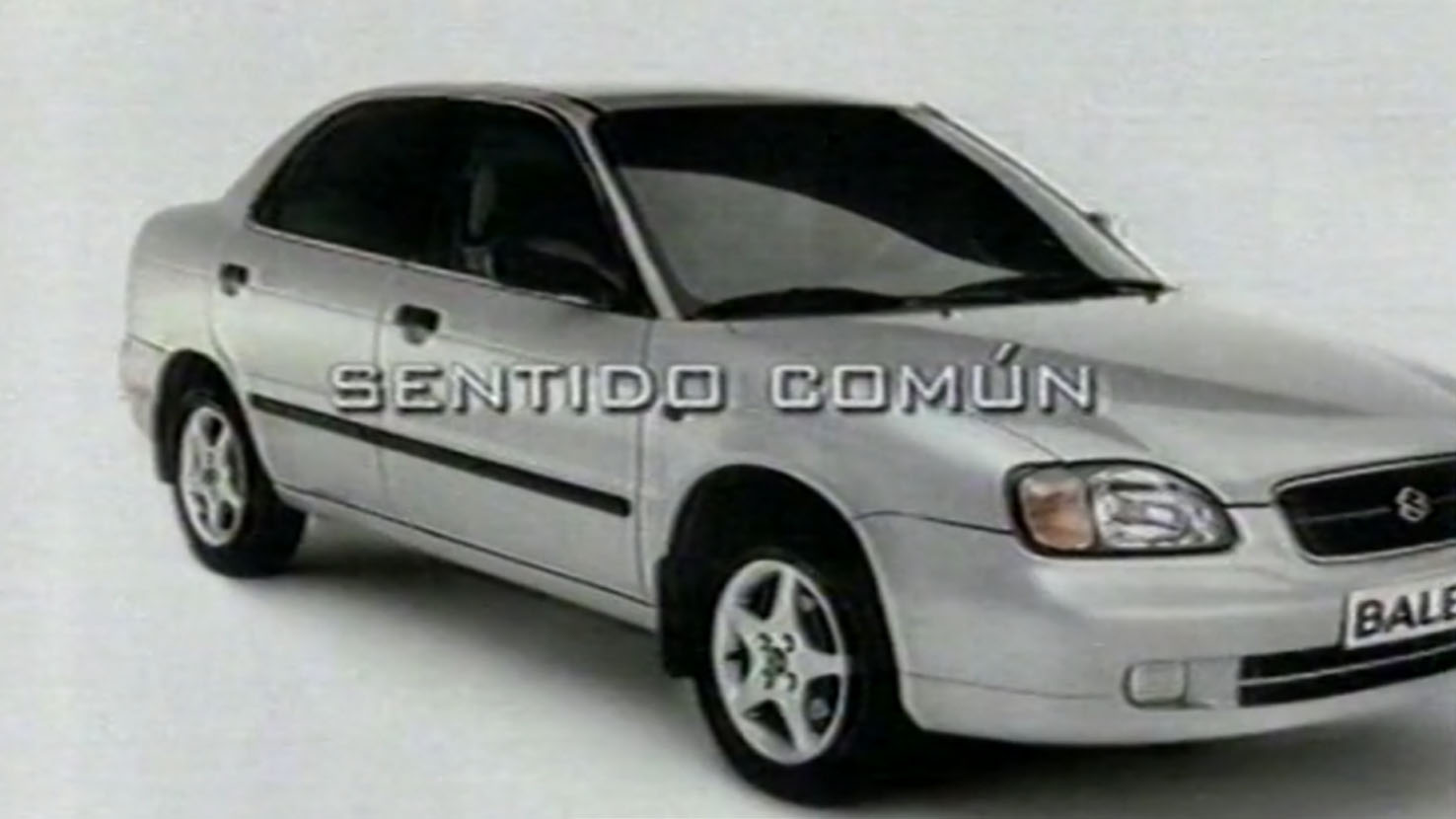 Portada anuncio televisión Suzuki Baleno Sentido Común.